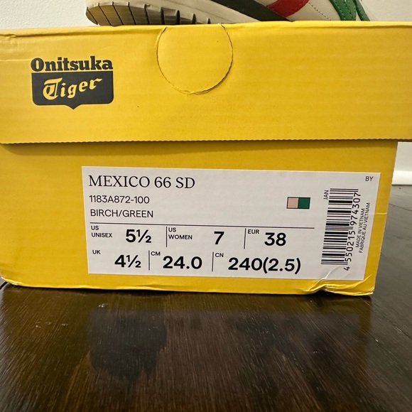 Onitsuka Tiger MEXICO 66 SD ( BIRCH/GREEN ) size 7 US, 38 EU, 5.5 UK, 24 cm - Picture 8 of 8